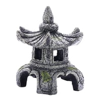 Magideal - Adorno De Acuario, Lámpara De Piedra, Área De Escondite, Artesanías, Refugio, Estatua De Pagoda, Accesorios Para Mascotas, Tienda De Agua Dulce, Sala