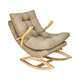 thumbnail image 2 of Silla Mecedora Coquette Con Apoya Brazo Beige Lino, 2 of 3