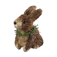 Bothyi - Adorno De Estatua De Conejo De Paja, Adorno De Escritorio Para Jardín De Casa De Campo