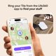 thumbnail image 3 of Life360 Tile Pro - Potente localizador Bluetooth, buscador de llaves y localizador de objetos para llaves, bolsos y más. Compatible con iOS y Android. Buscador de móvil. Paquete de 1 (Blanco), 3 of 6