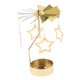 thumbnail image 5 of Vela Giratoria De Decoración Navide?a, Portavelas De Té, Candelabro, Estrella Dorada, 5 of 5