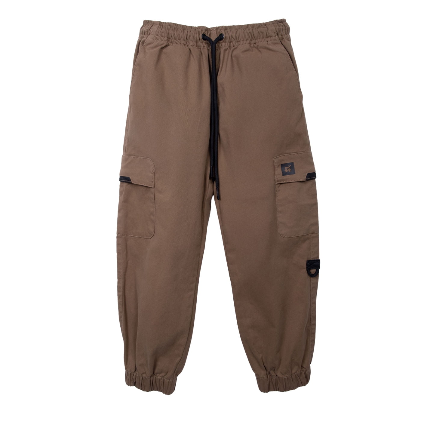 Pillin - Pantalón Niño Jogger Cargo Forrado Y Elasticado Café