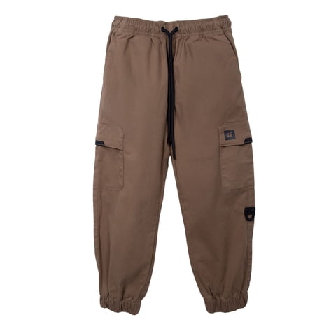 Pillin - Pantalón Niño Jogger Cargo Forrado Y Elasticado Café