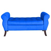 Tapiceria Moderna - Banqueta Baul Diva Color Azul Rey