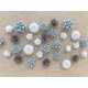 thumbnail image 3 of Chinchetas Temoyj Pack de 24 (1,6‑2,5 cm) Decorativas con Flor, 3 of 4