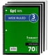 thumbnail image 1 of Cuaderno EPI de rayado ancho, 3 unidades, 27 x 20 cm, 70 hojas, 1 of 8