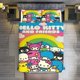 thumbnail image 1 of Hello Kitty and Friends Neon Comforter Twin SizeComforter Set for Kids Girls3Pcs Bedding Set Printed Comforter with 2 PillowcasesDown AlternativeSoft and Lightweight Bed Sheets, 1 of 5