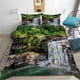 thumbnail image 1 of Water Flowing Over Rocks Quilt Duvet Cover Set Bedding Bed Linen 3-Piece Bedding Set, 1 of 5