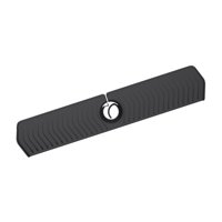 Bothyi - Alfombrilla De Silicona Para Grifo De Fregadero Multiusos, Alfombrilla De Goteo Detrás Del Grifo Para Barra De Cocina, Color Negro