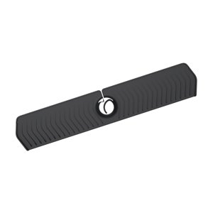 Bothyi - Alfombrilla De Silicona Para Grifo De Fregadero Multiusos, Alfombrilla De Goteo Detrás Del Grifo Para Barra De Cocina, Color Negro