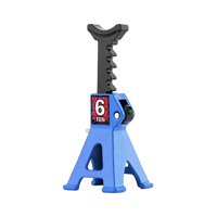 Magideal - Accesorios De Herramientas De Decoración De Soporte De Metal Para Coche Rc, Altura Ajustable, Gato De Elevación De Simulación Para Vehículo De Control Azul