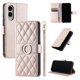 thumbnail image 1 of Funda Acolchada con Anilla y Correa para Samsung Galaxy S25 Edge Slots para Tarjetas Oro rosa, 1 of 5