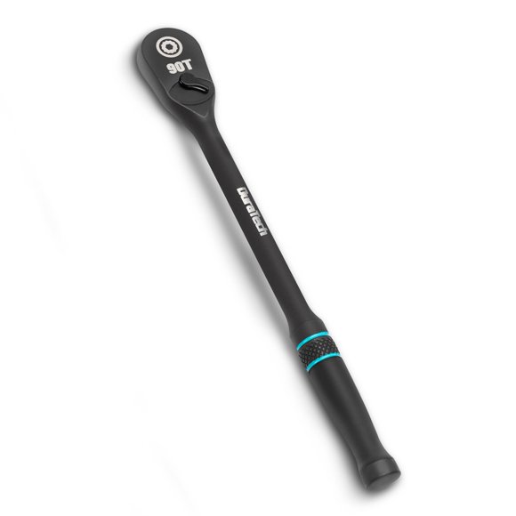 Trinquete DURATECH 1/4" 90 dientes 20 cm negro con fosfato de manganeso
