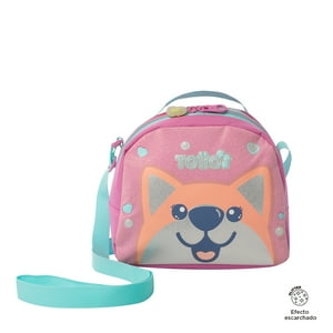 Lonchera Térmica Escolar Para Niña Doggy Love Mediana Rosada Totto