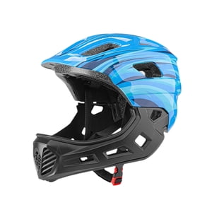 Ioensy - Casco De Bicicleta Para Niños, Equipo De Protección Portátil Para Ciclismo De Montaña Y Patinaje, Color Azul.