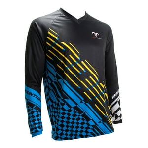 Jersey Mtb Negro Azul M Radical Mountain