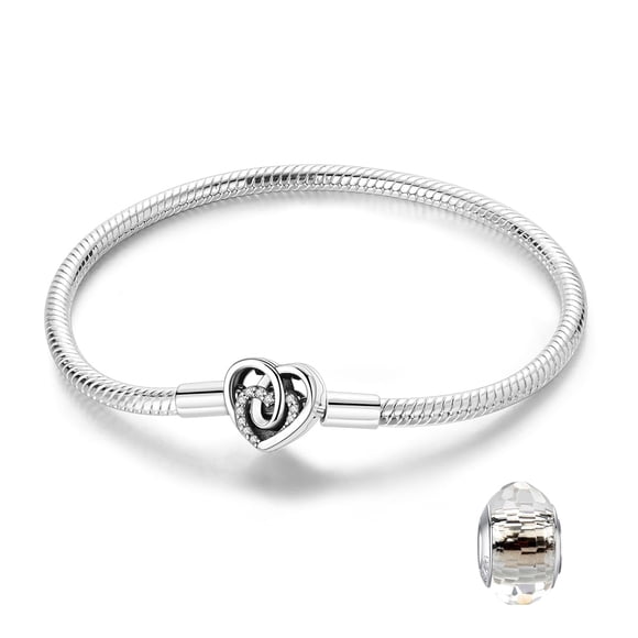 Pulsera LNQOBU de cadena serpenteada de plata de ley 925 para mujer