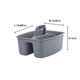 thumbnail image 2 of Cleaning Caddy Mighty Tuff, rugoso y resistente, gris y negro, 2 unidades, 2 of 7