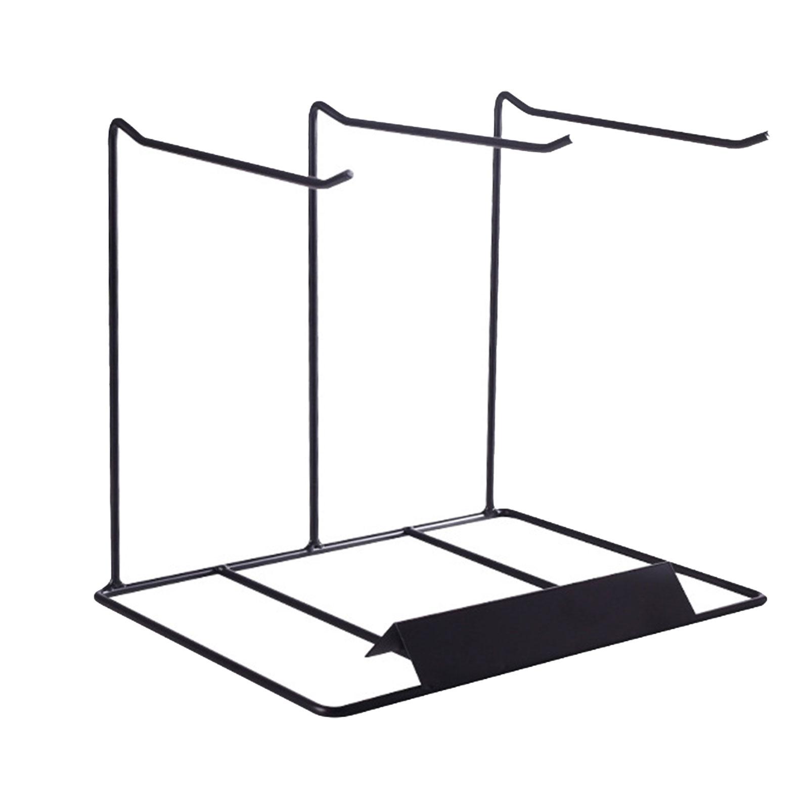 Magideal - Soporte De Exhibición Organizador De Joyas, Soporte De Joyería, Soporte De Presentación De Joyería Moderno Para Pendientes, Pulseras, Brazaletes Y Col 3Filanegro 26X19X22Cm