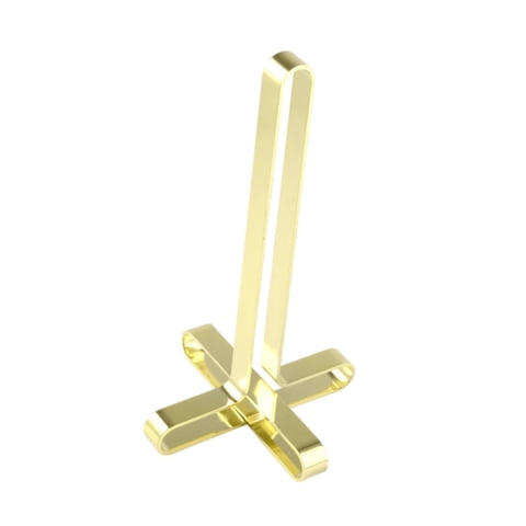 Magideal - Soporte De Almacenamiento De Papel En Rollo, Servilletero Para Mesa De Comedor, Estante De Pañuelos Vertical Portátil A Prueba De Herrumbre Para Baño, Oro