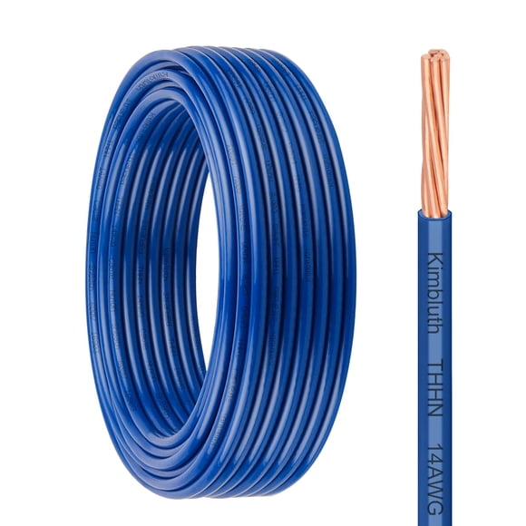 Cable THHN calibre 14 de cobre trenzado, 25 pies, 600 V, chaqueta de nylon