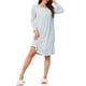 thumbnail image 2 of INSPIRE CHIC Camisón de Maternidad para Mujeres con Mangas Largas y Almohadillas Integradas para Lactancia Materna M Azul, 2 of 6