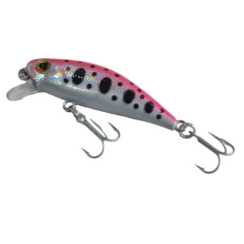 Señuelo Silstar 4Cms 2Grs Sinking Fibra Blanco/Fucsia J529