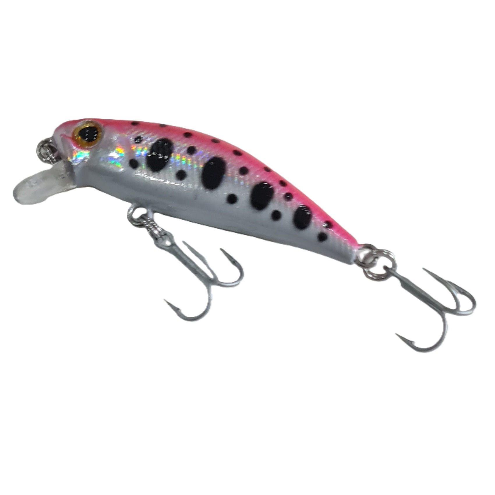 Señuelo Silstar 4Cms 2Grs Sinking Fibra Blanco/Fucsia J529