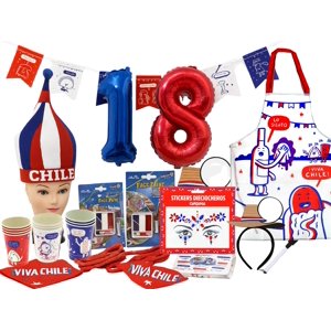 Carnaval - Pack Dieciochero - Decoración Y Accesorios Rojo