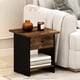 thumbnail image 2 of Mesa auxiliar Furinno Dario con repisa de almacenamiento y cajón de tela, 2 of 7