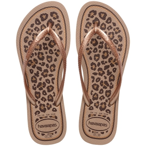 Sandalia Mujer Slim Animals Dorado Rose Havaianas