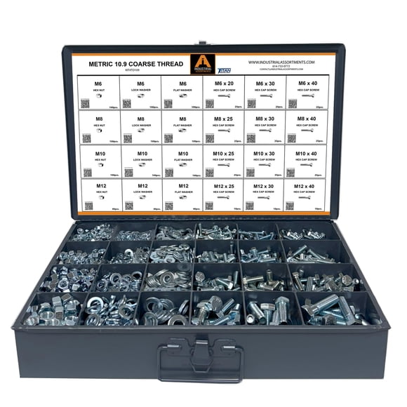 BOLTS Titan Industrial Supply - Kit de 1.275 piezas métricas