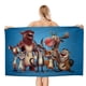 thumbnail image 1 of Amigos Animales Toalla de playa de secado rápido con diseño temático, regalo para mujeres y niñas, ideal para cumpleaños, fans, amantes de la música, uso en la playa o al aire libre, 78 × 160 cm, 1 of 6