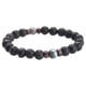 thumbnail image 2 of Pulsera Para Hombre, Piedra De Luna Natural, Piedra De Lava, Ajustable, Conectar, Gris, 2 of 5