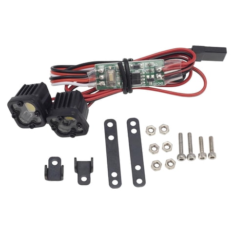 Bothyi - Barra De Luz Led Para Faros Delanteros De Alto Brillo Para Trx4 1/10 Scale Rc Crawler Car 2 En 1 Con Control