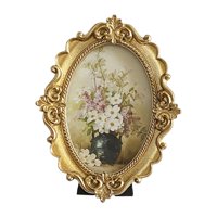 Magideal - Marco De Fotos De Estilo Retro, Soporte De Exhibición De Escritorio, Marco De Fotos De Escritorio Adornado Colgante Para Dormitorio, Hogar, Pasillo, S