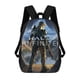 thumbnail image 1 of Halo-theme Backpack, Campus style schoolbag Bookbag with Adjustable Shoulder Straps And Large Zip Compartment, Unisex Travel Bags., 1 of 6