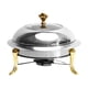 thumbnail image 5 of Bandeja Calientaplatos De Acero Inoxidable Para Barbacoa, Camping, Viajes Dorado 26cm, 5 of 5