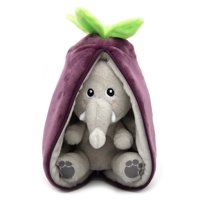 Flipetz - Peluche Reversible Velvet El Elefante - Berenjena