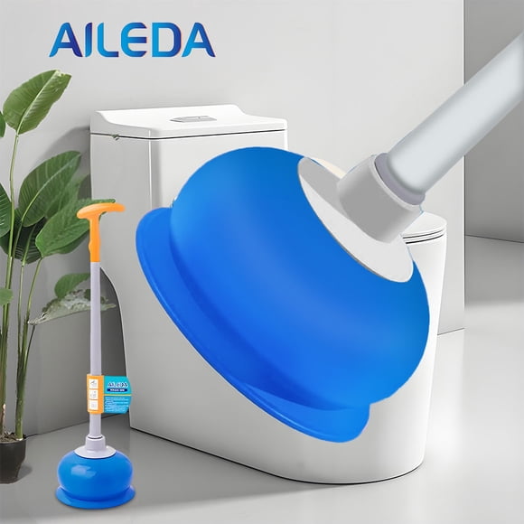 Sopapo Para Wc Baño Tina Con Mango Ergonométrico Aileda 14.5x44cm