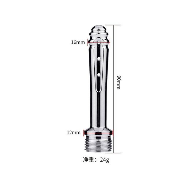 Metal Anal Doucher Anal Dilator Cleaning Flush Irrigator Shower Head Bidet Faucet Anal Cleaning Butt Plug Faucet Sex Toys Adult