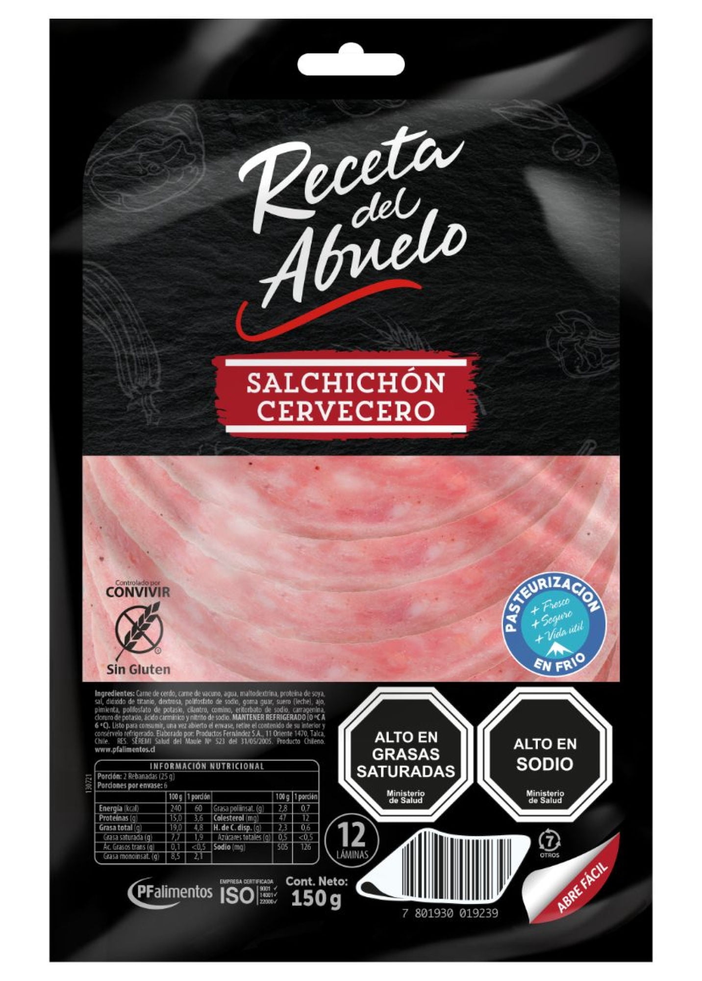 Salchichón Cervecero 150 gr Receta Del Abuelo
