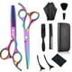 thumbnail image 1 of Tijeras para cortar el cabello, 10 piezas de tijeras profesionales para el cabello con tijeras de entresacar, peine, capa y clip, 1 of 5