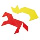thumbnail image 3 of Tangrams hand2mind - Juego de 4 unidades (plástico, tamaño pequeño), 3 of 6