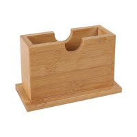 Magideal - Caja De Pañuelos De Bambú, Caja De Papel Para Pañuelos Faciales, Dispensador De Adornos, Soporte De Almacenamiento De Papel Higiénico, Dispensador De Vertical