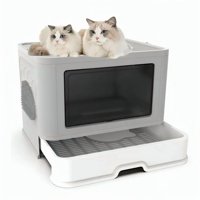 Genérico - Arenero Cerrado Gatos Cupula Baño Sanitario Xl Base Movil