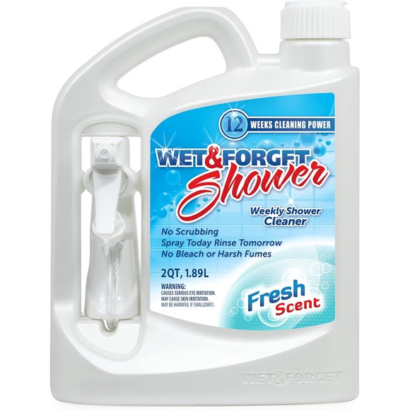 Wet Forget Shower Cleaner Spray, No Scrub, Fresh Scent, 64 fl oz