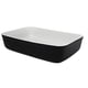 thumbnail image 1 of Fuente de Cerámica p/ horno tipo Gres - RECTANGULAR 29x22 -Blanca/Negro -P428, 1 of 3