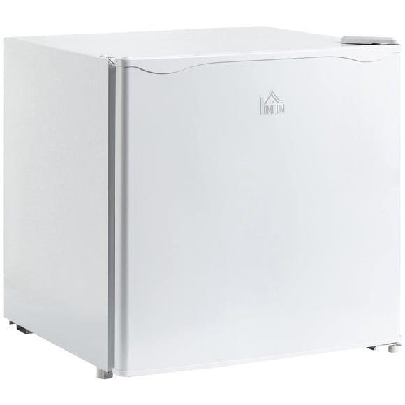 Minicongelador HOMCOM de 1.1 pies cúbicos para encimera, compacto, vertical, blanco