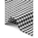 thumbnail image 5 of Falda de Cuadros Vichy para Mujer INSPIRE CHIC Regreso a Clases Verano Casual Cintura con Cordón Falda Midi de Línea A con Volantes Negra XL, 5 of 6